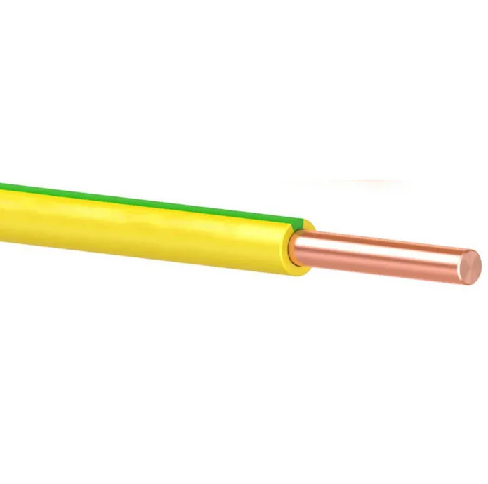 Провод установочный ПуВнг(А)-LS 10,0 желто-зеленый (ПВ-1) ГОСТ